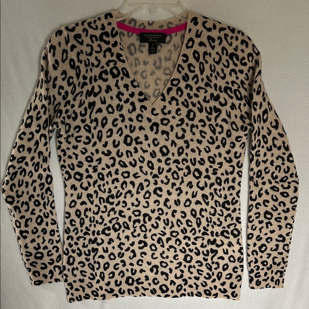 Charter Club 100% Cashmere V-Neck Long Sleeve Sweater